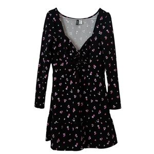 H&M, Creped Dress with Lacing